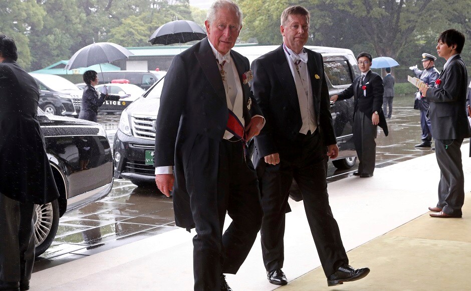 Prince Charles was photographed while arriving for the enthronement. AP Prince Charles was photographed while arriving for the enthronement. AP