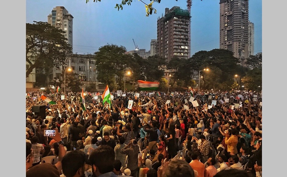 August Kranti Maidan is witness to history, and while the jury is still out on if the protests against the Citizenship Amendment Act are a watershed moment, the venue saw several out of the ordinary scenes on Thursday. For a change, denizens of the fast-paced financial capital, who value their time over everything else, came out to protest against the controversial legislation. August Kranti Maidan is witness to history, and while the jury is still out on if the protests against the Citizenship Amendment Act are a watershed moment, the venue saw several out of the ordinary scenes on Thursday. For a change, denizens of the fast-paced financial capital, who value their time over everything else, came out to protest against the controversial legislation.