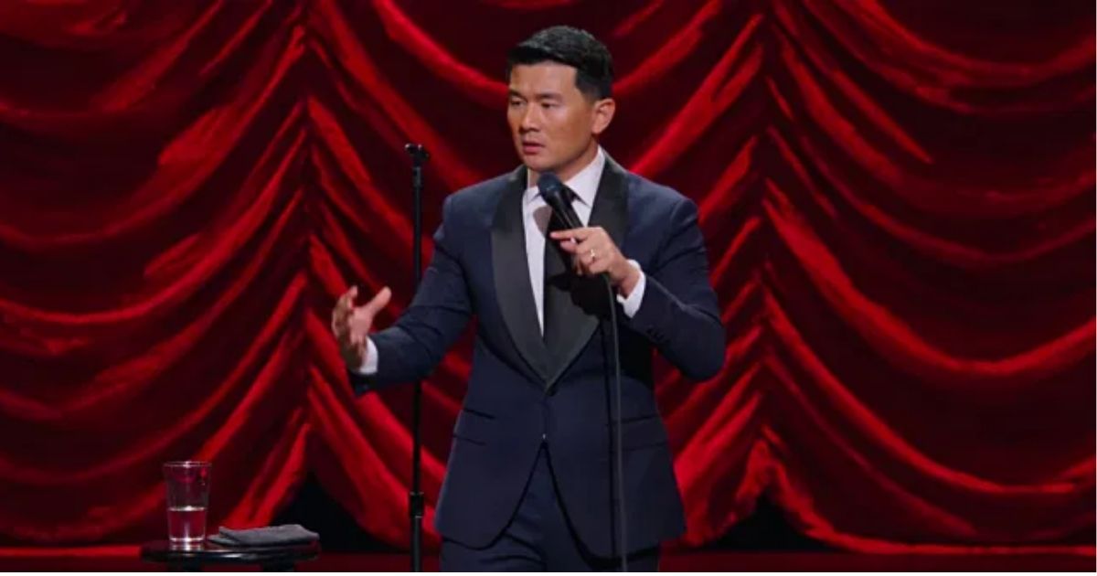 Still from Asian American Destroys America! Image via Netflix