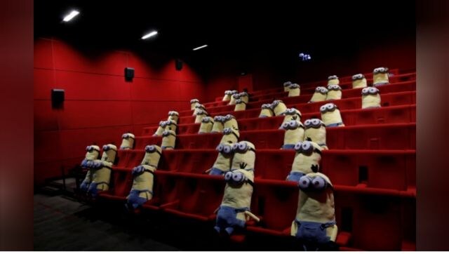 Coronavirus Outbreak: Minions stuffed toys greet French movie-goers to ensure social distancing in theatres Coronavirus Outbreak: Minions stuffed toys greet French movie-goers to ensure social distancing in theatres
