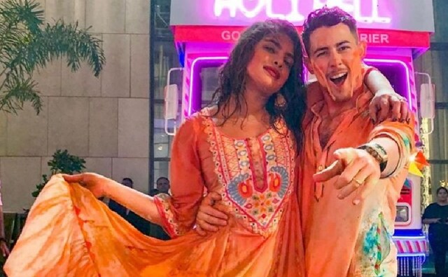 In 2020, Nick Jonas experienced his first Holi in India. Both Priyanka and Nick routinely took to social media to share pictures together from the celebration. Instagram In 2020, Nick Jonas experienced his first Holi in India. Both Priyanka and Nick routinely took to social media to share pictures together from the celebration. Instagram