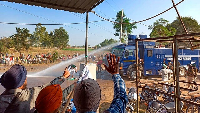 Haryana DGP defends use of water cannons on farmers marching to Delhi, says police handled situation 'with great restraint' Haryana DGP defends use of water cannons on farmers marching to Delhi, says police handled situation 'with great restraint'