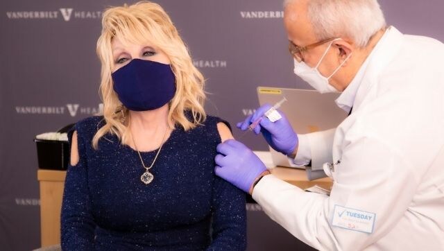 Watch: Dolly Parton sings new version of Jolene to mark getting vaccinated for COVID-19