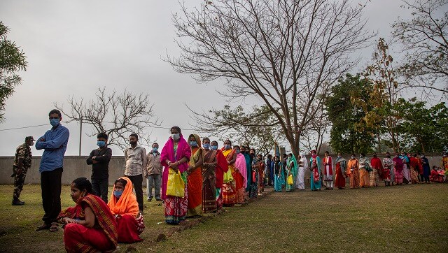 In Assam, the key political highlight of the day was BJP strongman and state's home minister Himanta Biswa Sarma being served a show-cause notice by the poll panel following a Congress complaint. AP