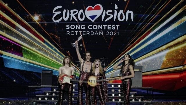 Rock band Maneskin bags the winner's trophy for Italy at Eurovision Song Contest 2021