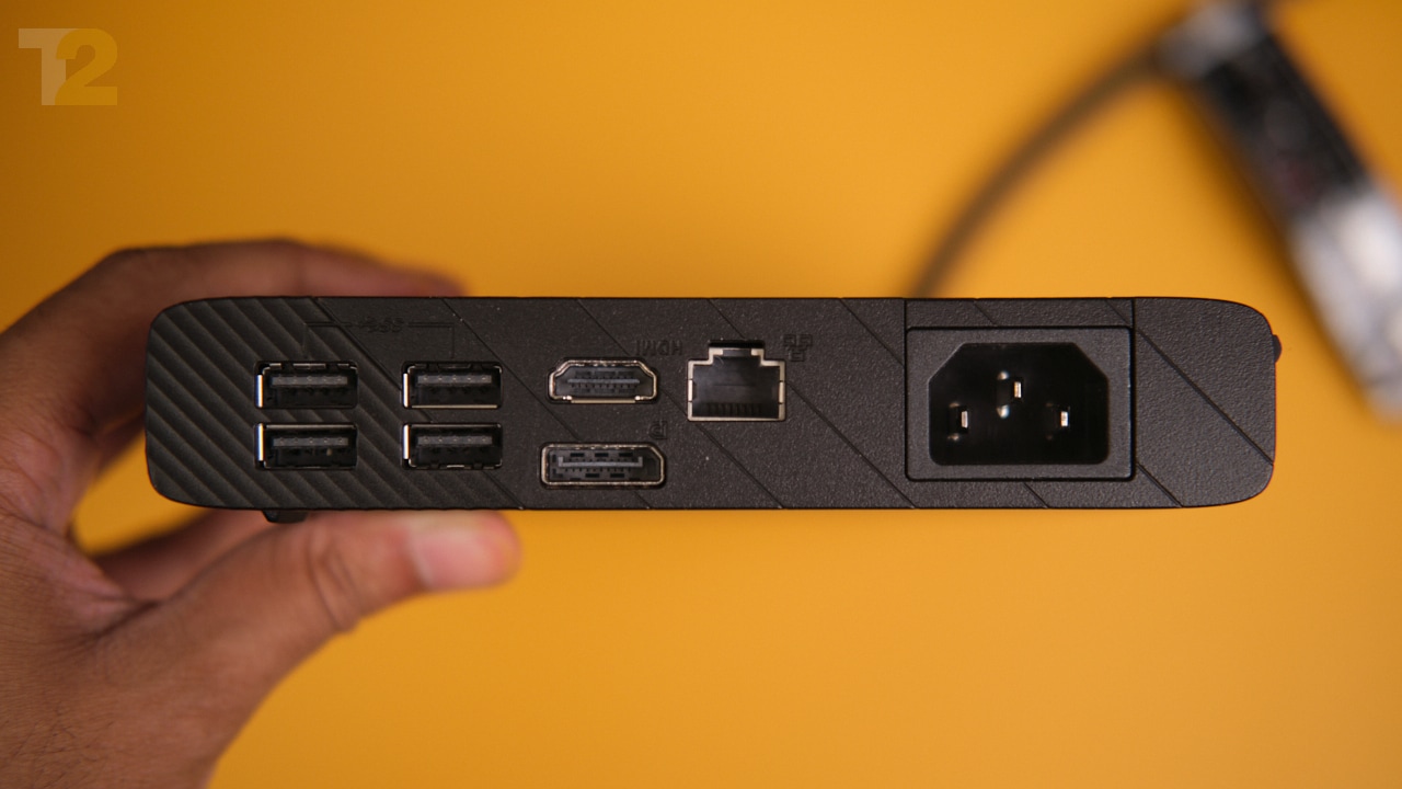 The eGPU enclosure also doubles as a USB dock that supports HDMI, DP1.4, USB-A, and more. Image: Anirudh Regidi 