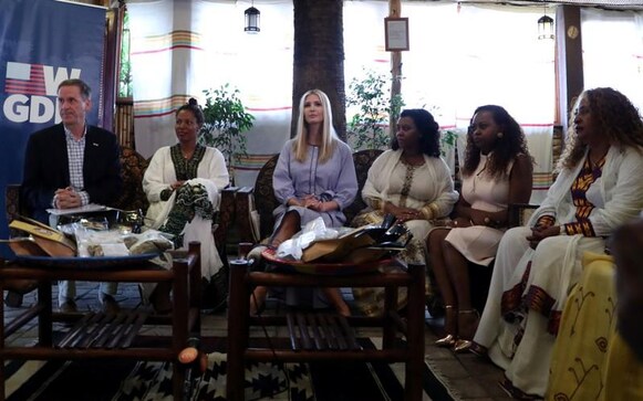 Ivanka Trump lands in Africa to promote U.S. jobs plan for women Ivanka Trump lands in Africa to promote U.S. jobs plan for women