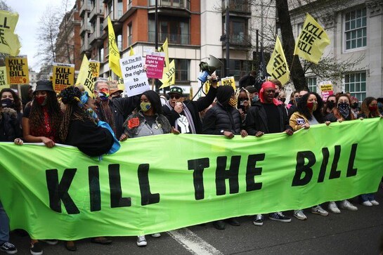 Thousands join 'kill the bill' rallies across Britain against proposed protest law