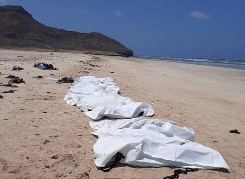 At least 34 migrants dead as boat capsizes off Djibouti, IOM says At least 34 migrants dead as boat capsizes off Djibouti, IOM says