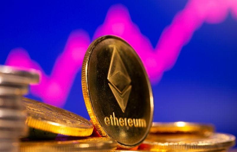 Digital currency ethereum jumps to record high