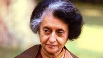 Former prime minister of India Indira Gandhi