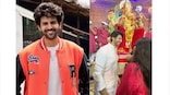 Kartik Aaryan is blessed after his darshan of Lalbaugcha Raja on Ganesh Chaturthi