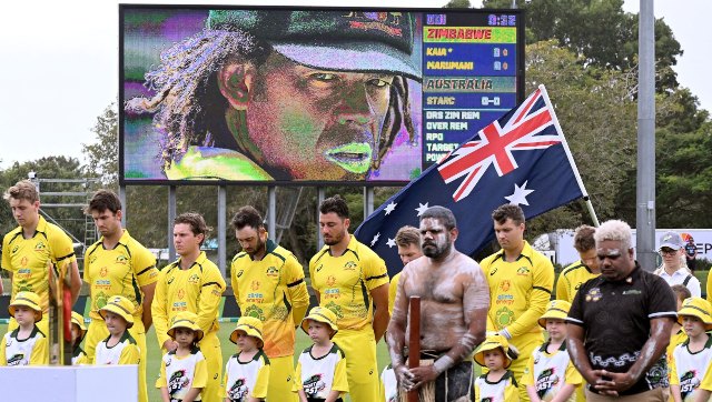 Australia vs Zimbabwe: 'Roy 388', teams pay tribute to late Andrew Symonds during 1st ODI Australia vs Zimbabwe: 'Roy 388', teams pay tribute to late Andrew Symonds during 1st ODI
