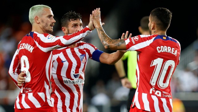 LaLiga: Antoine Griezmann comes in to net Atletico Madrid's winner against Valencia LaLiga: Antoine Griezmann comes in to net Atletico Madrid's winner against Valencia