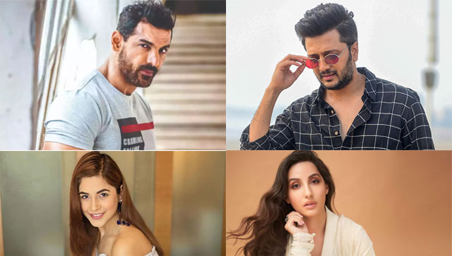 John Abraham, Riteish Deshmukh, Shehnaaz Gill, Nora Fatehi team up for Sajid Khan's 100% John Abraham, Riteish Deshmukh, Shehnaaz Gill, Nora Fatehi team up for Sajid Khan's 100%