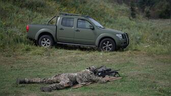 Volunteer sniper with Ukraine's military embodies versatility and flexibility