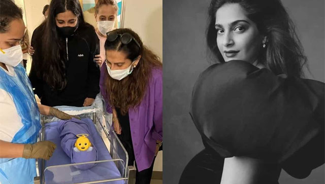 Sonam Kapoor and Anand Ahuja’s newborn gets a warm welcome at home by Rhea Kapoor Sonam Kapoor and Anand Ahuja’s newborn gets a warm welcome at home by Rhea Kapoor