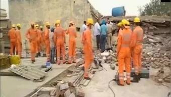 Two injured after brick-wall collapsed at construction site