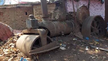 Vintage road roller found in filth, brought to Patna Museum, becomes ‘selfie point’