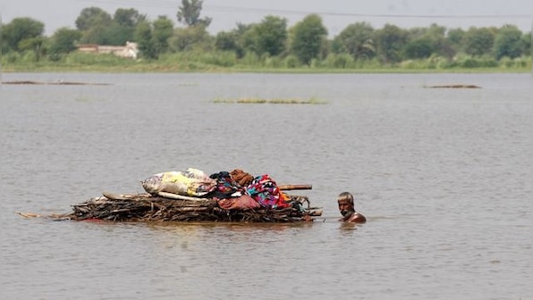 Pakistan floods: Hindu temple becomes shelter for affected people