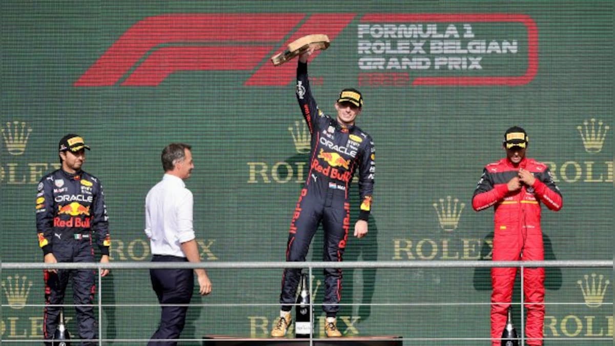 Formula 1: Max Verstappen leads 1-2 finish for Red Bull at Belgian Grand Prix to extend world championship lead