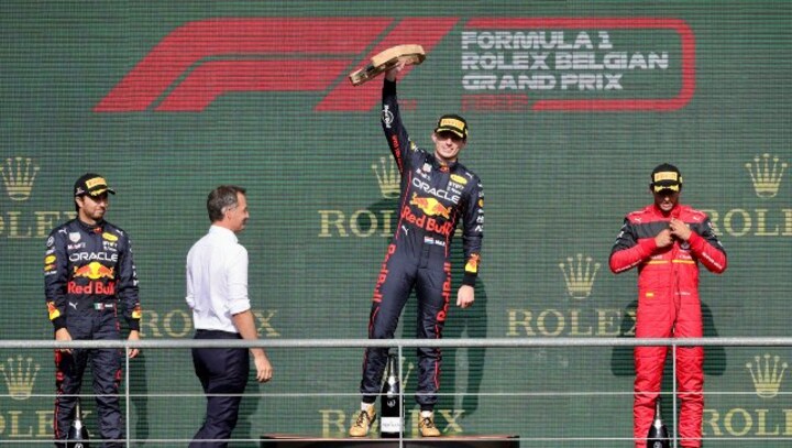 Formula 1: Max Verstappen leads 1-2 finish for Red Bull at Belgian Grand Prix to extend world championship lead