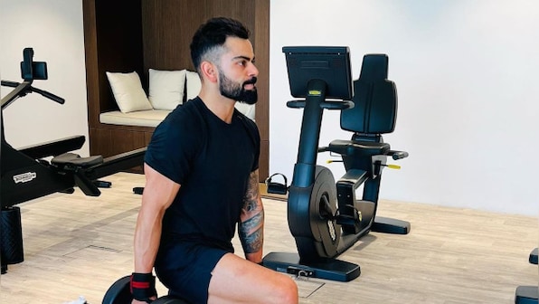 Virat Kohli hits the gym after knock of 35 against Pakistan; see pictures