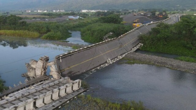 Watch: Viral drone footage of damaged Gaoliao bridge in aftermath of Taiwan quake Watch: Viral drone footage of damaged Gaoliao bridge in aftermath of Taiwan quake