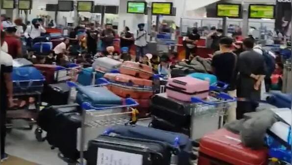 Stranded passengers demand 'justice' at Delhi airport after Lufthansa cancels flights