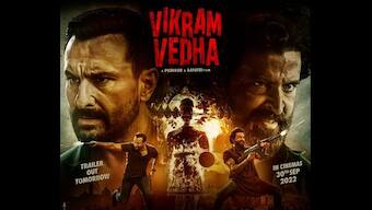 The new poster of Hrithik and Saif's Vikram Vedha is out now