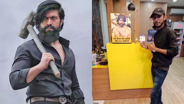 KGF star Yash has created a buzz over saloons with his iconic Rocky Bhai haircut KGF star Yash has created a buzz over saloons with his iconic Rocky Bhai haircut