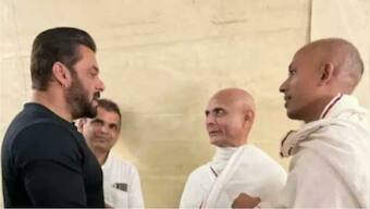 Salman Khan meets Jain monk Acharya Vijay Hansratnasur on his 180 days fast completion