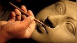Artist turns Durga Puja into an opportunity to raise public awareness