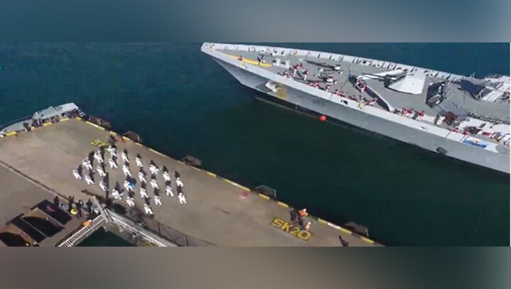 Indian warship INS Satpura departs from Port of Suva in Fiji