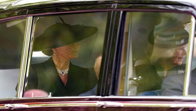 Drop of Tear: Why are the British royals wearing pearls at the Queen's funeral? Drop of Tear: Why are the British royals wearing pearls at the Queen's funeral?