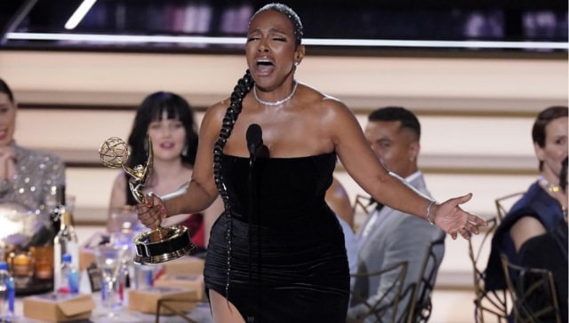 Emmy moments: A winner's joy — in song — lifts Emmy night Emmy moments: A winner's joy — in song — lifts Emmy night