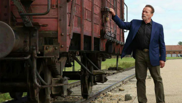 Arnold Schwarzenegger visits Auschwitz in message against hatred Arnold Schwarzenegger visits Auschwitz in message against hatred