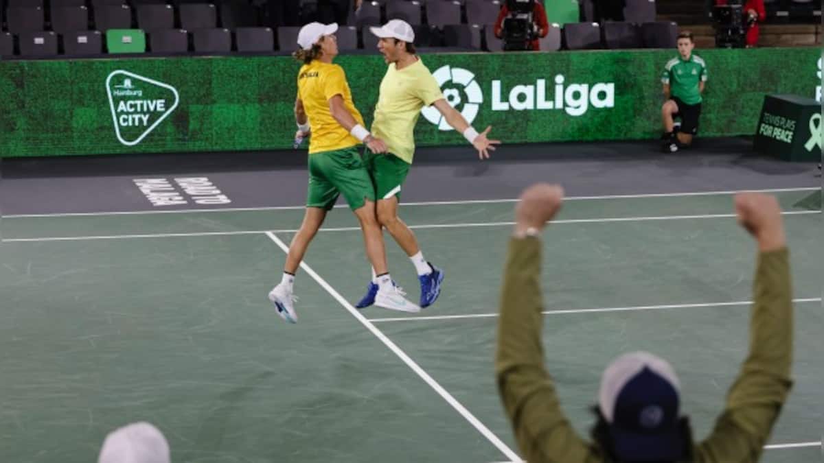 Davis Cup Finals Australia edge France by clinching doubles, USA make
