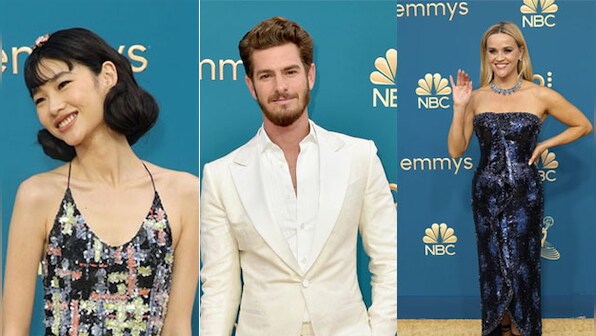 Emmys 2022 Red Carpet: Zendaya, Andrew Garfield, Jung Ho-yeon, Reese Witherspoon and more arrive in style