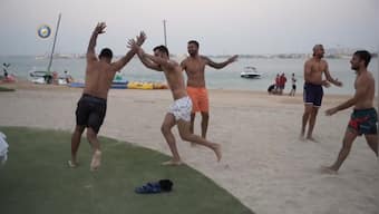 Watch: Team India's outing for 'some surf, sand and beach volley' in UAE