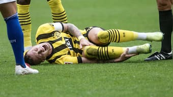 Bundesliga: Dortmund's Marco Reus in danger of missing out on Germany's World Cup campaign after injuring ankle