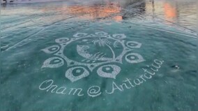Watch: Indians celebrate Onam in Antarctica, carve 'ice rangoli'; Anand Mahindra reacts