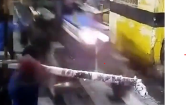 Watch: 13 'mafia-controlled' tractors break barricades at Agra toll plaza