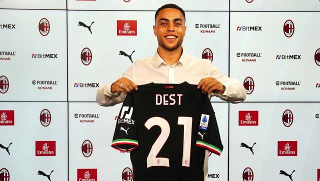 FC Barcelona loan Sergino Dest to AC Milan for a year FC Barcelona loan Sergino Dest to AC Milan for a year