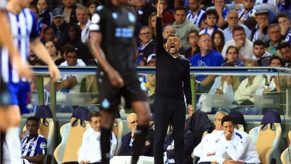 Porto coach Sergio Conceicao's family car 'savagely' attacked after Club Brugge defeat