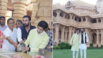 Ranbir Kapoor and Ayan Mukerji visit Somnath Temple post Brahmastra's success at the box-office
