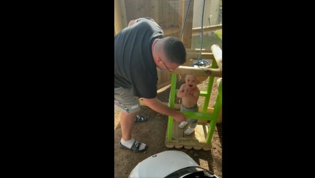 'Dad of the year': Father surprises toddler with unique playhouse with elevator, watch 'Dad of the year': Father surprises toddler with unique playhouse with elevator, watch