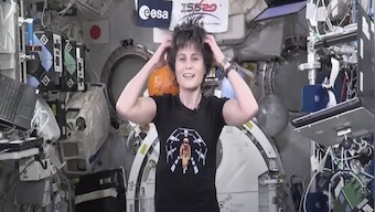 Watch: European Space Agency astronaut Samantha Cristoforetti performs yoga in space