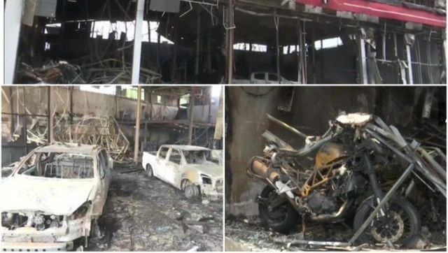 Guwahati: Isuzu cars, Benelli bikes worth over Rs 1.5 crore gutted after showroom caught fire Guwahati: Isuzu cars, Benelli bikes worth over Rs 1.5 crore gutted after showroom caught fire