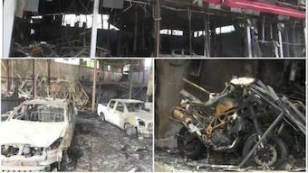 Guwahati: Isuzu cars, Benelli bikes worth over Rs 1.5 crore gutted after showroom caught fire